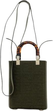 Fendi Pre-owned Mini Handbag - Dames - Vintage Mini Tas - Groen - ONE Size - Vintage