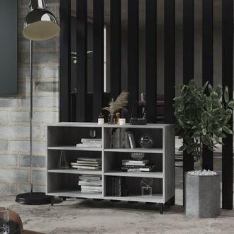 vidaXL Vidaxl - Aparador De Madera De Ingenier&iacute;a Gris Sonoma 103,5x35x70 Cm