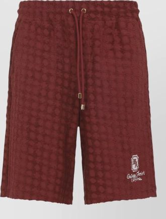 Amiri cotton logo-embroidered bermuda shorts