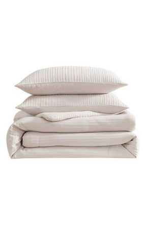 Vera Wang Chenille Comforter & Sham Set in Medium Beige at Nordstrom Rack, Size King