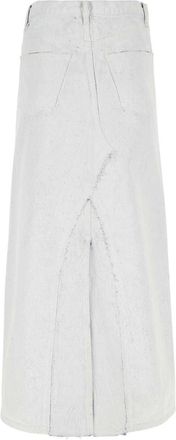 Maison Margiela Womens White Denim Skirt Cotton - Size EU 38 (Womens)