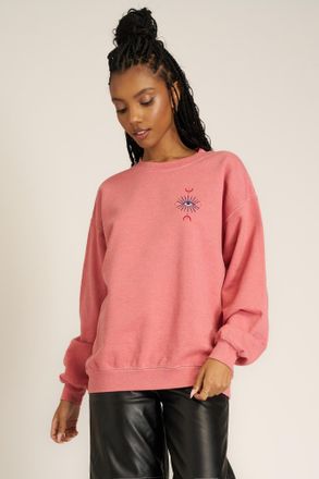 Bloomingdale's All Seeing Eye Embroidered Oversized Sweatshirt