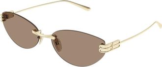 Balenciaga Sunglasses, female, Yellow, Size: 61 MM Cat Eye Sunglasses