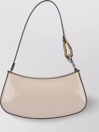 Staud curved shoulder bag metal hardware