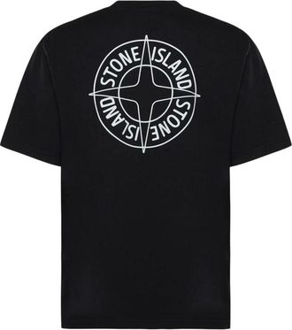 Stone Island Outline Compass Regular Fit T-Shirt Black L1S1521000-01S0284-V0029