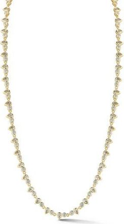 Glaze Jewelry Cubic Zirconia Tennis Necklace in Gold at Nordstrom Rack