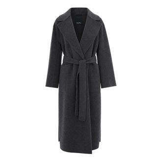 Max Mara Abrigo con cintur&oacute;n - Coats - Mujer - Gris - 2XS