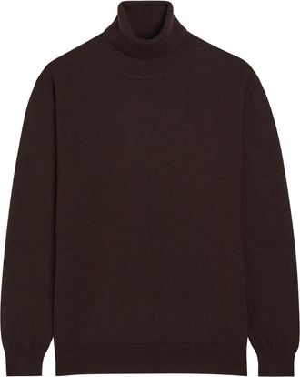 Brunello Cucinelli Turtle-neck Cashmere Jumper - Dark Brown - S (UK8-10 / S)