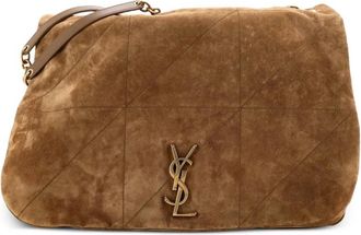 Saint Laurent Jamie 4.3 Quilted Suede Large shoulder bag - Brown