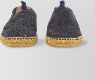 Castaner round toe perforated espadrilles