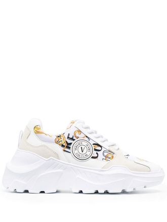 Versace Jeans Couture baroque-pattern print sneakers - women - Leather - 41 - White
