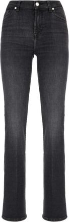 7 For All Mankind Klassieke Denim Jeans voor dagelijks gebruik - Dames - Bootcut Jeans - Zwart - W27 - Denim - Jeans
