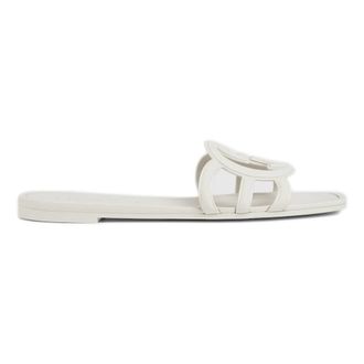 Gucci Sliders, female, White, Size: 9 US Interlocking G Slide Sandal