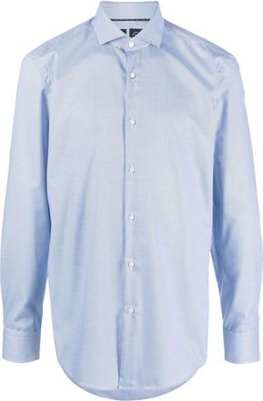 BOSS button-down shirt - men - Cotton - 41 - Blue