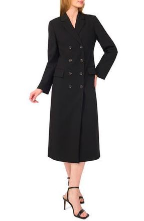 Ted Baker Double Breasted Long Blazer in Rich Black at Nordstrom Rack, Size 6