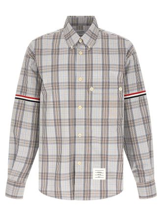 Thom Browne Mens Oversized Rwb Shirt