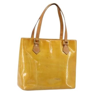 Louis Vuitton Pre-owned Tote Bags, female, Yellow, Size: ONE SIZE Pre-owned Vintage Patent Leather Hand Bag