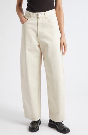 R&oacute;he Berber Barrel Leg Jeans in Ecru at Nordstrom, Size 40