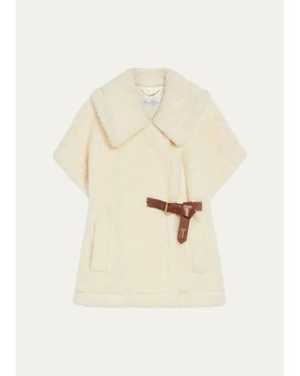 Max Mara Alpaca and Wool Teddy Cape