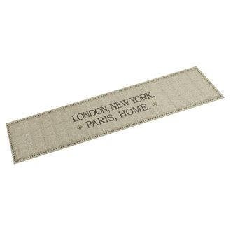vidaXL Alfombra De Cocina Lavable Terciopelo Capital Home 60x300 Cm Vidaxl