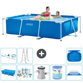 Intex Piscina Con Estructura Rectangular - 220x150x60 Cm - 7-piezas S40057