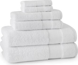 Kassatex Turkish Cotton 6-Piece Towel Set in White at Nordstrom Rack, Size 6 Piece Set