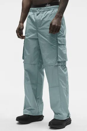 Alo | Axis Cargo Trouser in Desert Sage Grey, Size: Medium