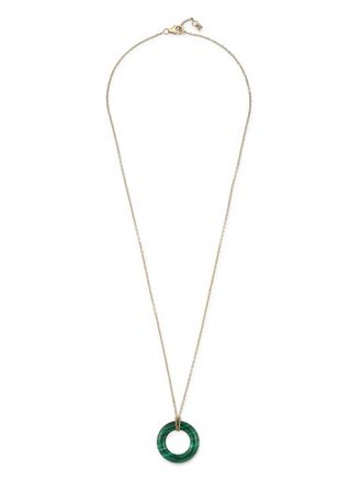 Mateo Bijoux Collana Donut in oro giallo 14kt con malachite e diamanti