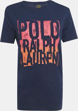 Ralph Lauren Polo Ralph Lauren Navy Blue Printed Jersey T-Shirt