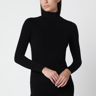 Toteme Dolcevita nero in jersey compatto