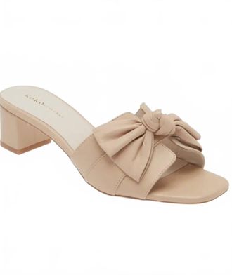 Koko + Palenki Womens Sidney Slide Sandal In Bone Leather