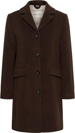 Part Two Jassen, Dames, Bruin, XS, Single-Breasted Coats