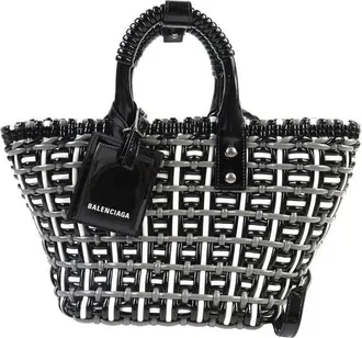 Balenciaga Pre-owned Balenciaga Faux Leather Bistro Basket Bag XS Ladies E55GKWRZMOZVM6MP