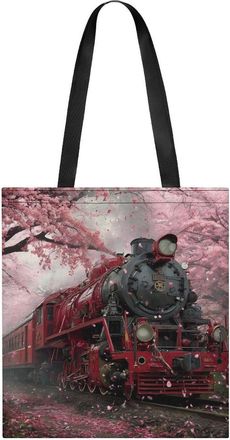 Generic Train Tote Bag for Women Men Shoulder Bags Purses Pouch Handbags