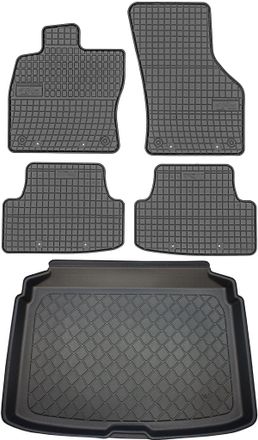 OEM Juego De Alfombrillas De Goma Para Coche Y Alfombrilla Para Maletero Para Audi A3 Iii 8v Hatchback (de Agosto De 2012 A Marzo De 2020)