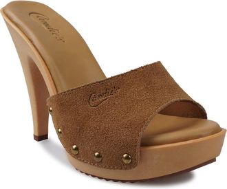Candie's Viviana Platform Sandal in Tan Suede at Nordstrom, Size 10