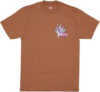 Obey Liefde Klassieke Tee Bruine Suiker T-shirt - Heren - T-shirts - Bruin - XL - Katoen - Tops