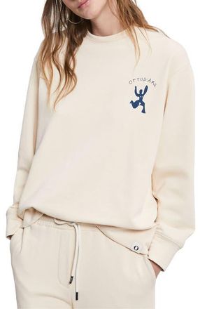 ottod'Ame Cotton Sweatshirt in Ecru at Nordstrom, Size X-Small It