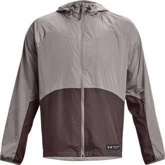 Under Armour Rush Woven Full-Zip Jacket Taupe Brown 1377181-294