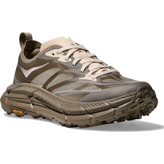 Hoka One One Mafate Speed 4 Lite Sneaker in Light Roast/Oatmilk at Nordstrom, Size 11.5