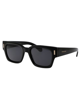 Ferragamo SF2010S Black Acetate Sunglasses - Black