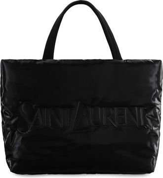 Saint Laurent Tote Bag In Padded Nylon