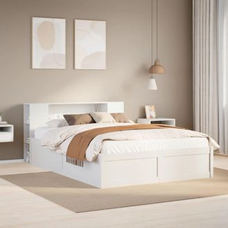 Berkfield Home Bed Frame without Mattress White 160x200 cm Solid Wood Pine
