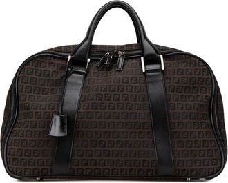 Fendi Pre-owned Fendi Zucchino Canvas Travel Bag 3505 7VV011 019
