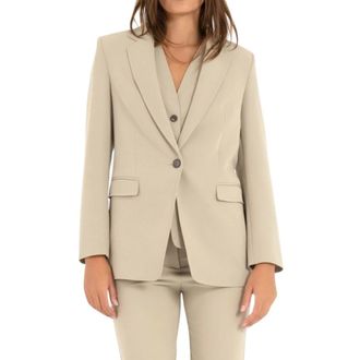 HUGO BOSS Blazer - Dames - Jassen - Beige - Maat: M