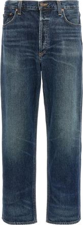 A Gold E Heren, Jeans, Blauw, Maat: W30 Katoen