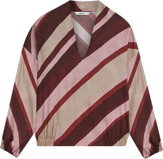 Summum Overhemden, Dames, Veelkleurig, L, V-hals Top