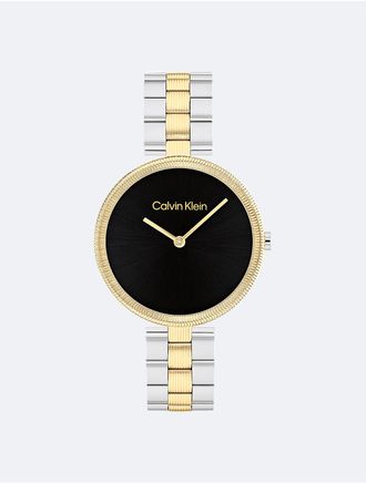 Calvin Klein Womens Minimal Link Bracelet Watch - Black - OS
