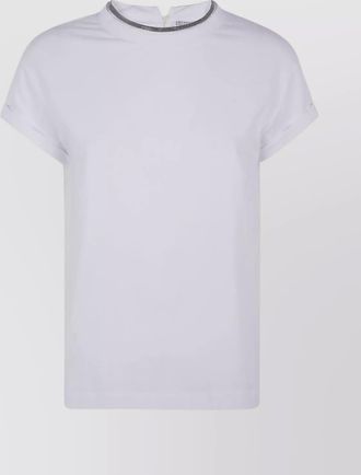 Brunello Cucinelli monili detail round neck t-shirt shirt