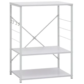 vidaXL Mobile Per Microonde Bianco 60x39,6x79,5 Cm Legno Multistrato - Vidaxl